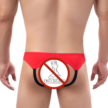 Sexy Low-Waist Men's Panties With Straps / Erotic Male Open Buttocks Underwear - EVE's SECRETS
